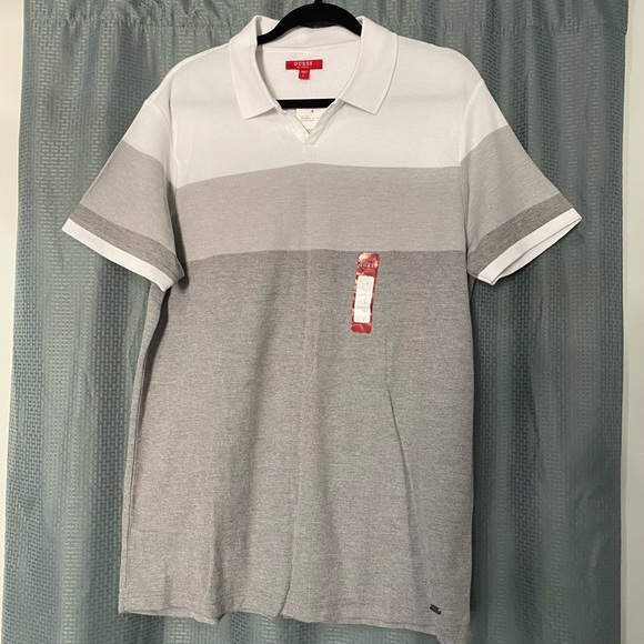 GUESS Factory Reeves Johnny Color-Block Polo - Picture 2 of 4